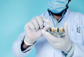 What is the process of endosteal dental implant?
